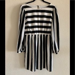 Black & White Striped Dress